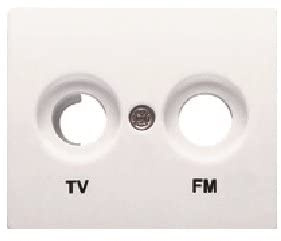 Bjc - 18330 tapa toma tv-fm iris-aura blanco Ref. 6531010260