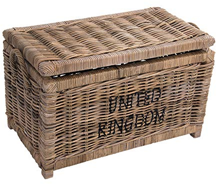 Vintage Line Korbtruhe United Kingdom S Korb Rattan Rattankorb Naturrrattan Geflecht