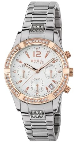 Breil C'EST CHIC - Cronografo C'EST CHIC Donna, Silber-Weiß-Rosé, EW0426