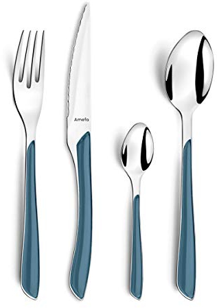 Amefa Eclat - Set di posate in denim 24 pezzi