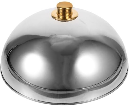 Yardwe Food Dome Cover, 12.59 Inch Stainless Steel Cloche, 7.08 Inch High