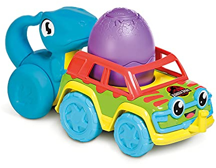 Toomies E73251 Tomy Chase & Roll Raptors, Push-Along, Dinosaur Children, Jurassic World, Educational Colours and Sound, Toy for Baby Boys & Girls 12 Months+, Multicoloured