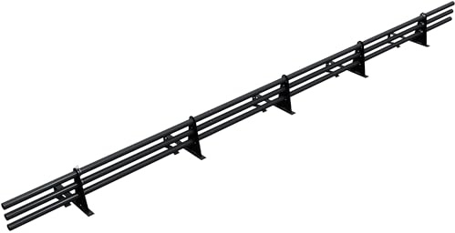 Parotec SCHNEEFANGROHR-Set 3 m für Dachziegel – 3 Rohre, 5 Halter Anthrazit | Komplettset 300 cm für Ton, Betondachsteine, Falzziegel & Dachpfannen – Schneefang/Dachlawinenschutz – RAL 7016