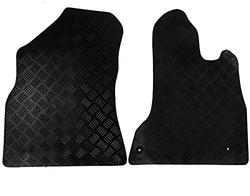 Easimat Tailored Rubber Floor Mat for Peugeot Partner, Black, Custom Fit