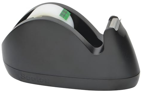 Scotch Dispensador de cinta con forma de conejo rosa o negro Magic Cinta, 1 rollo de 19 mm x 8.89 m