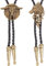 GORGECRAFT 2 Styles Leder Bolo Tie Krawatte Pferd Kuh Wolf Kette Western Cowboy Seil Schnur Anhänger Halskette Geflochtener Schmuck Halloween Kostüm Zubehör Für Herren Rodeo Hochzeit