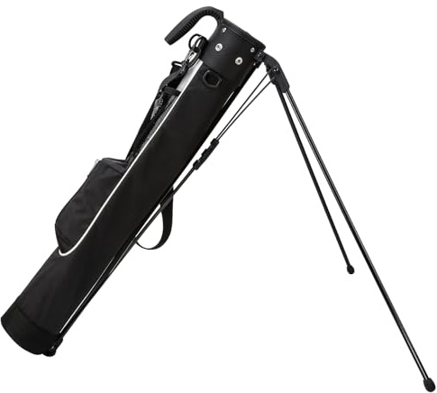 PGM Sacca da golf leggera PGM con cinghia e supporto, facile da trasportare e resistente, borsa da golf Pitch Putt per il Driving Range, Par 3 e i campi executive, sacca per pistola da golf 2.0