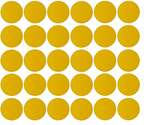 cyclingcolors 30x Abdeckkappen Selbstklebend 20 mm Schrank Regal Bohrloch Abdeckung zum kleben schutzkappen, Gelb