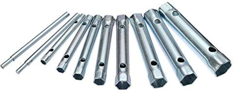 Lot de 6 pièces / 10 pièces de clés tubulaires à douille métrique pour réparation d'outils à main n°02