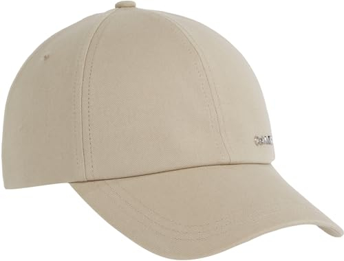 Calvin Klein Herren Cap Metal Lettering Basecap, Beige (Fresh Clay), Onesize