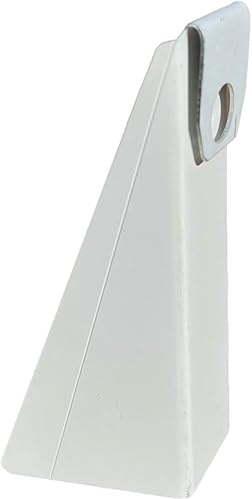 10 Pack Gutter Wedges for 5” K-Style Aluminum Gutters – Roof Pitch Gutter Leveling Shims for Angled Fascia Boards (3/12–5/12 Pitch) – Rain Gutter Support Spacer Brackets – WHITE – Made in USA