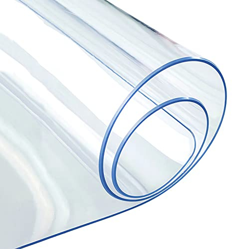 Tovaglia Trasparente in PVC,Protezione da Tavolo,Pellicola Protettiva, Tovaglie Impermeabile,Lavabile,Facile da Pulire,per In legno Tavoli da Pranzo,Scrivanie e Armadi,30x30cm,Spessore 2 mm