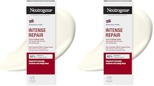 Neutrogena Norwegische Formel Fußpflege, Schrunden Salbe bei rissigen Fersen, 50ml (Packung mit 2)