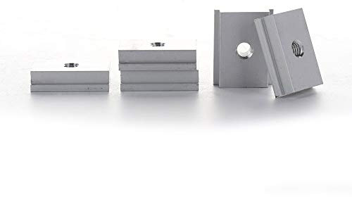 BestAlice 10PCS Deslizador En T Para Ranura En T, M6/M8 Tuerca Deslizante De Pista En T Tuerca Deslizante De Aleación De Aluminio Tuerca De Ranura En T Para Herramientas De Carpintería(M6)