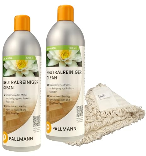 2er Pack Pallmann Neutralreiniger 750 ml inkl. Trevendo® Wischmopp