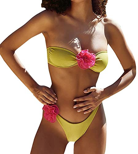 WILLBEST Glitzer top Klamotten Damen meerjungfrauenflosse bikino Damen Badeanzug Frau Bikinihose weiß Baumwoll unterwäsche Badeanzug Cup g Bikini Push up high Waist bauchweg BIK