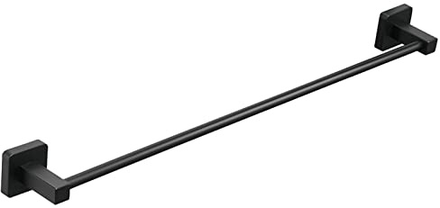 Small Towel Rack,Towel Bar rail, Single Towel Rail for Bathroom Stainless Steel Towel Bar, Wall Mounted, With Screws Towel Holder Rod Hotel Style,60cm-80cm,Matte Black(SZ:80cm) ( Color : Multi colored