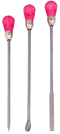 3Pcs Resin Craft Making Accessories Kit, Digging Spoon Stirring Needle