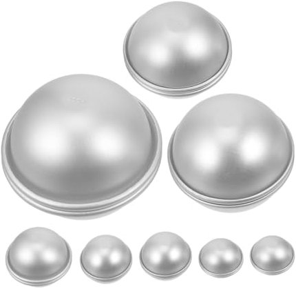 CORHAD 16 Stück Selbstgemacht Badebombenformen Aus Aluminiumlegierung Badesalzkugelform Handliche Bastelform Für Badekugeln Vielseitig Für Seife Und Backwaren Kreatives Handwerkszubehör