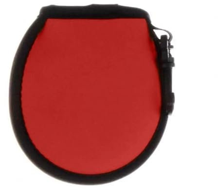GSCLZ GolfbäLle Reiniger Tasche 1pc Tragbare Golf Ball Reiniger Beutel Innere Plüsch Wischen Golf Ball Washer Multi-direktionale Schutz Golf Taschen Golf zubehör(Red)