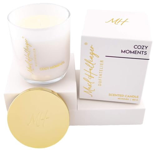 Hallingers Genuss Manufaktur Duftkerze aus Sojawachs bis 40h Maxl Hallinger Duftatelier, scented candle, Duftkerzen im Glas