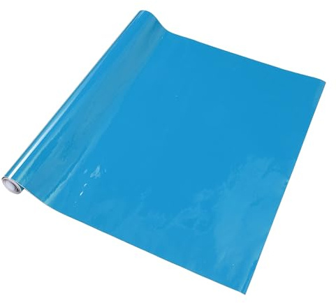 Hihaha Autofolie Außen Innen Vinylfolie Abdeckung Auto Schutz PVC 1,6 ft x 59,06 Zoll 1 Stück Blau