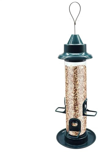 Distributeur de nourriture pour oiseaux sauvages – Station d'alimentation de jardin, distributeur de nourriture monté sur un arbre | Mangeoire de jardin résistante aux intempéries, support de