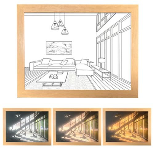 Luminoso Artistico Lampada Da Comodino Creativa Con Ombra Regolabile