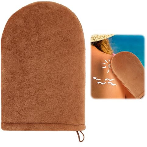 Gant autobronzant pour un bronzage uniforme - Idéal pour appliquer sans rayures et taches - Pour le visage et le corps - Double face