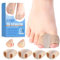 4 Piezas Separador Dedos Pie, Corrector de Juanetes, Separadores de Dedos de Los Pies Silicona, Protector Dedos Pie Nocturno y Dia, Corrector Dedo Martillo