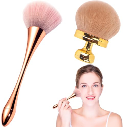 2 PCS Makeup Brushs Extra Large Body Makeup Brushs Setting Powder Brush Powder Brush Bronzers Blend Self Tanning Applicator for Foundation Blush Highlighter