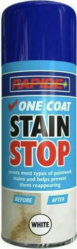 DUAYRA Stain Stop Spray Paint 400ml | Damp Mould Prevention Aerosol Cans | One Coat Stain Blocking Formula | Quick Drying Effect Paints | Walls And Ceilings Protection | Long Lasting Coverage | (1)