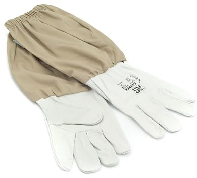 LYSON Imkerhandschuhe Handschuhe Schutzhandschuhe Leder Imkereibedarf Stichfeste für Bienenschutzhandschuhe Bienen Imker Imkerei Zubehör Bienenzuch Gartenhandschuhe Größe XL (10)