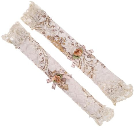 BEBEMOKO 1Paio Coperture Decorativa per Del Frigorifero Rosa Protezione per Elettrodomestici con Ricamo e Facile da Installare e Lavabile Aggiungi