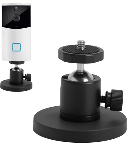 Soporte magnético de Pared para cámara de vigilancia Soporte Ring cámara Exterior con imán 15 KG Soporte cámara Pared 360° sin taladrar Compatible Ring Stick Up CAM/Pro/Plus/ 2/3/ Outdoor/Eufy/Arlo