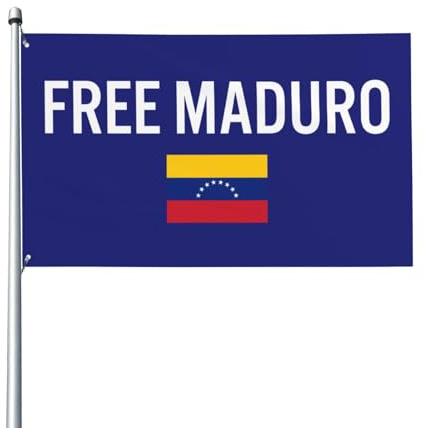 Bandera de Venezuela Libre de Maduro, 90 x 150 cm, para decoración de jardín y hogar.