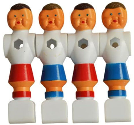 Amagogo 4 Pezzi di Biliardino da Calcio da Tavolo per Uomini, Giocatori, Sostituiscono Le Mini Figure da Calcio, Accessori