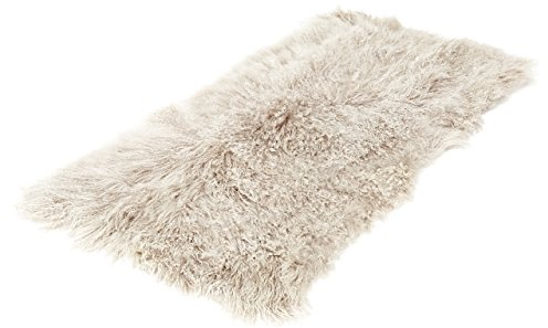 Reissner Lammfelle Tibet Lammfell Auflage TP1 60x120cm Farbe Taupe (Tops) JYC02 TP1