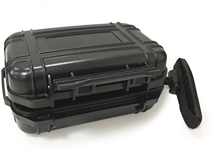 Soundlink Earphone Case BTE Hearing Aid Case Waterproof Hard Protective Box in Ear Monitor Storage Case for BTE, CIM (Black)