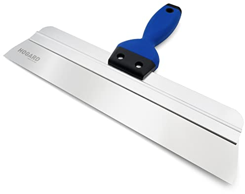 HOGARD Flächenspachtel aus Rostfreiem Stahl mit Weichem | Ergonomischem Griff - Perfektes Spachtelwerkzeug | Breitspachtel hergestellt in der EU | 350 mm Klingenlänge
