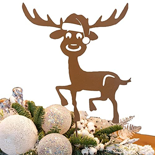 Rudolf Renna Natale spina da giardino 32 cm x 23 cm