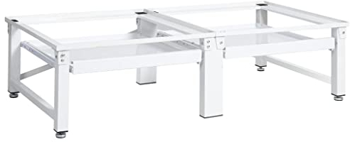 Yongdu Untergestell für Wasch- und Trockenmaschine, Waschmaschinen Untergestell, Waschmaschine Podest, Kühlschrank Untergestell, Waschmaschiene Untergestell, mit Ausziehablagen