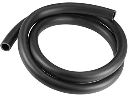 PATIKIL Lubrificante Olio Tubo, Gomma Acqua Tubo Tubazione Tubo Nero,16mm(5/8) ID x 21mm(53/64) OD 4.92Ft/1.5M