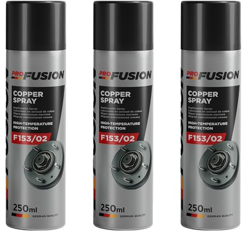 ProFusion Kupfer-Schmierspray – Cooper Spray – Hilft bei der Demontage oxidierter Teile – Kupferfett ideal für Bauteile, die hohen Temperaturen ausgesetzt sind – 250 ml (3)