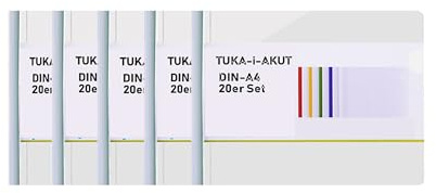 TUKA-i-AKUT 20st. A4 Sliding Bar Binder, PP Transparent Klemmschienen Berichte Umschlag, Abdeckungen Grip Binding Bars Dokumente Klassifizierung, 20er Set, Schiebe Bar in Weiß, TKD8041-A4-W-white-20x