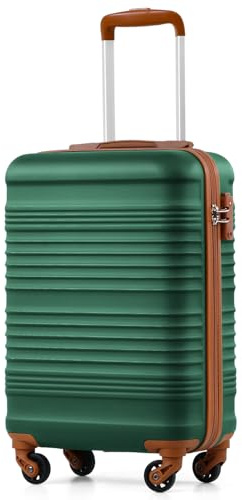 COOLIFE 55×35×20 Cabin Suitcase, Ryanair Cabin Bag with ABS Hard Shell, Lightweight Carry On Suitcase Included TSA Lock & 4 Spinner Wheels,Suitable for Ryanair, Easyjet, Paid Hand Luggage Carry-Ons