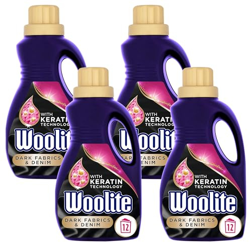 Woolite Dark Protection Laundry Detergent 12 Washes, 750ml (Pack of 4)
