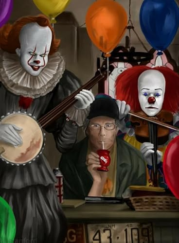 CYQFEZ Jigsaw Puzzle 1000 Pieces Horror Film Stephen.King Poster Wooden Colorful Ability Game For The Whole Family Adult Nw170Zq