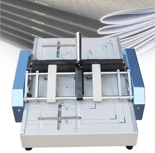 Grapadora y plegadora eléctrica para Libros de Papel, máquina Grapadora y plegadora de folletos A3, máquina de encuadernación automática con encuadernación Plana