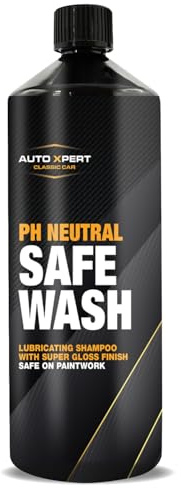 Auto Xpert Classic, pH Neutral Safe Wash, Specifically Designed for Classic Vehicles, Minimises Marring and Swirl Marks, Packed with Lubricating and Foaming Agents, Glossy Finish, Safe to Use, 1 Litre